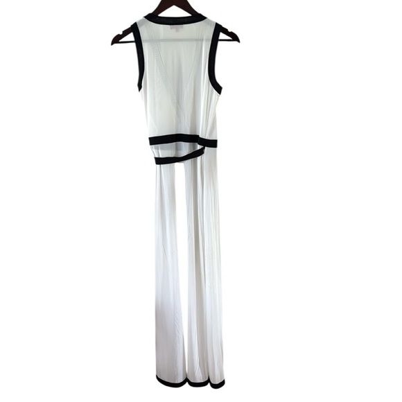 Staud Ischia Coverup Dress White and Black Maxi size XS Swim Cover Sheer - Picture 7 of 7